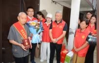 商丘市博爱联合会八一建军节慰问4名抗美援朝老兵