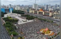 南昌以庄严升旗仪式向新中国77周年华诞敬礼