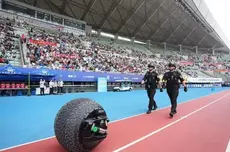 高科技亮相苏超赛场，球形机器人在省内首次实战