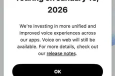 macOS版ChatGPT應用官宣2026年1月停用AI語音模式