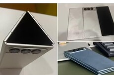 传音三折叠手机Phantom Ultimate G Fold真机图曝光，内向折叠设计