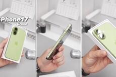 iPhone 17绿色机模开箱：清新配色 一眼种草