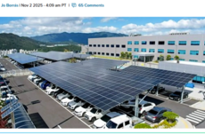 韩国新规:大型停车场必须装太阳能顶棚 现有的也得改建