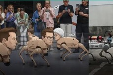 中国机器人比赛应急救援，美国网友Reddit破防：我们还在给机器狗化妆拍段子