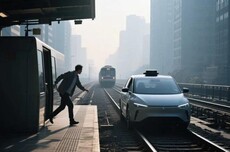 Waymo火车轨道停车，乘客仓惶逃生…马斯克估计要笑醒了