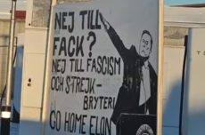 瑞典特斯拉充电站遭破坏:电缆被浇水冻结,还出现反马斯克图像