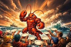 鹅厂门口免费装龙虾，几百人排爆了！一代人有一代人的鸡蛋要领