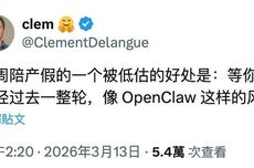 Huggingface CEO：OpenClaw的热度六周后就会褪去