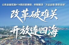 山东：改革破难关 开放连四海