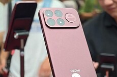“赤霞珠红”色小米REDMI K100 Pro Max手机实拍图