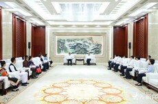 林武会见全国少数民族参观团一行