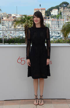 nathalia acevedo黑色透视装性感优雅.