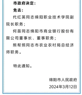 何苗卸任董事長