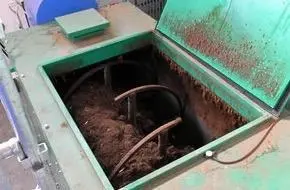 ▲“减容设施”处理罐