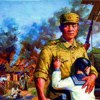 朝鲜的朝鲜战争绘画作品 67676767__凤凰网