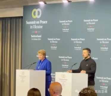 2024年6月，在瑞士召开乌克兰和平峰会。视频截图