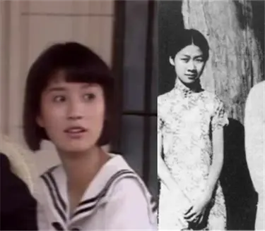 《围城》中扮演唐晓芙的史兰芽（左），赵萝蕤（右）