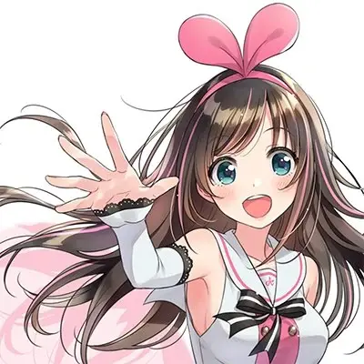 初代虚拟偶像“绊爱”Kizuna AI | 图片来源：FandomWiki