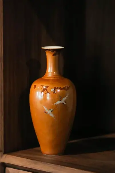 仿雍正高温窑变颜色釉，独创木首釉金银彩，非遗传承人出品_凤凰网