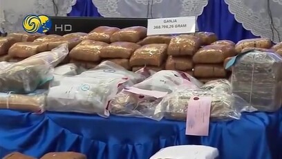 印尼打击毒品行动逮捕285人，缴获逾半吨毒品