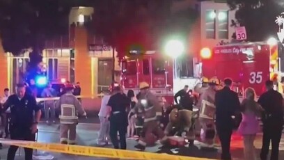 洛杉矶汽车撞人事故致30人伤，司机遭围殴并枪击