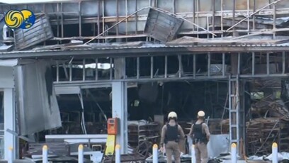 泰国陆军中将带队，组织媒体实地考察遇袭民用设施