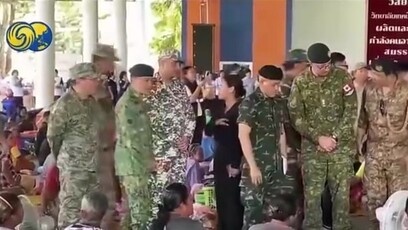 泰国军方组织外国使节及媒体考察泰柬边境