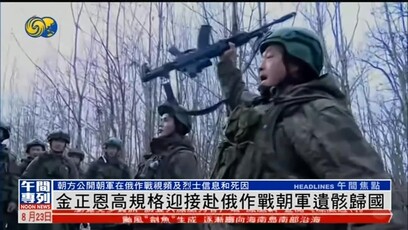 朝鲜公布朝军在俄作战视频