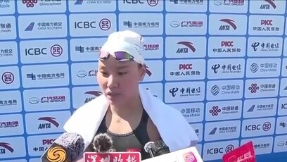 全运史上首次真实海况中进行！十五运女子马拉松游泳冠军发声