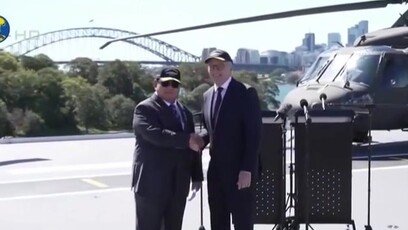 印尼总统访澳大利亚，希望加强两国防务合作