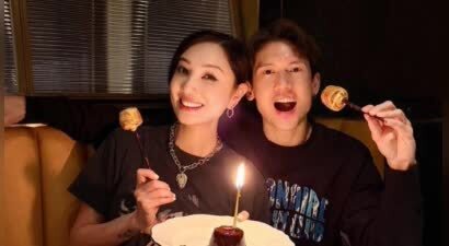 郑希怡为关智斌庆生！两人搞怪自拍超欢乐