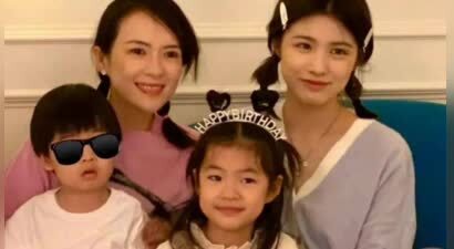 汪峰豪宅内为小儿子办生日宴，国际章母性美十足