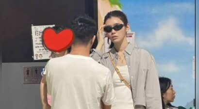 澳洲偶遇！奚梦瑶何猷君带女儿出游，一家三口超甜蜜