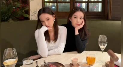 程潇与妹妹共度元宵，合照超有爱