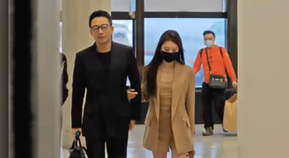 汪小菲携马筱梅抵达台湾 面对媒体询问一言不发