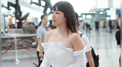 钟丽缇瘦下来颜值大回春！剪齐刘海穿露肩装又纯又欲，55岁满脸胶原蛋白嫩似小姑娘！