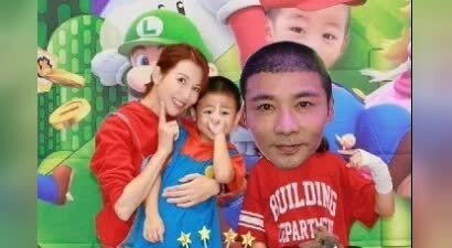 偶遇蔡少芬一家三口，张晋头发斑白被认成孩子爷爷，瘦到面相微变
