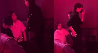 俞灏明王晓晨为酒吧捧场！疑似女方孕肚明显，男方外出抽烟超贴心