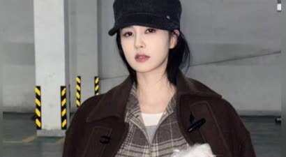 白鹿棕色格子衬衫造型酷飒十足