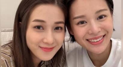 钟嘉欣带女儿与胡杏儿一家人开心相聚合影 胡杏儿和老公感情依旧