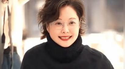 52岁袁立胖了反而更美了，穿一身黑色披肩贵气又富态，换新发型美到认不出！