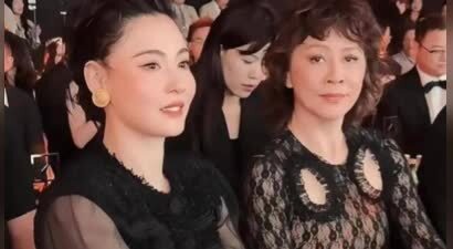 张柏芝出席活动颜值崩塌？眼睛一大一小很怪异，网友：变大小眼了