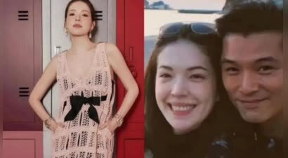 许玮甯怀孕四月曝光，香奈儿装藏孕肚，邱泽孩子必定超可爱