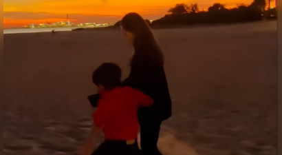 周杰伦晒昆凌母子踢球，直言老婆球技碾压自己