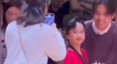 孙俪女儿拉丁舞比赛折桂，镜头记录笑容感染力十足