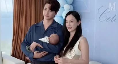 张檬儿子满月，有韩国名与英文名，送金锁金碗，产后越来越漂亮