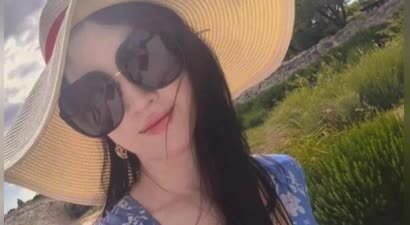 戛纳偶遇刘亦菲吃饭，大口吃东西胖成双下巴和旅行精修图判若两人
