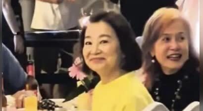 林青霞在江西参加晚宴，穿着近八千元的裙子，皮肉松弛了依然很美