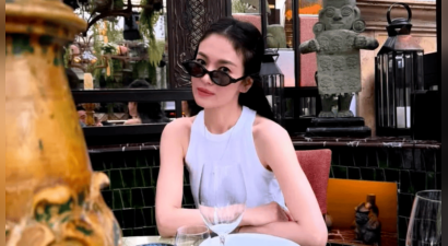 宋慧乔长发回归少女感满满 身材暴瘦 借网友的话 自己调侃胸都变小了