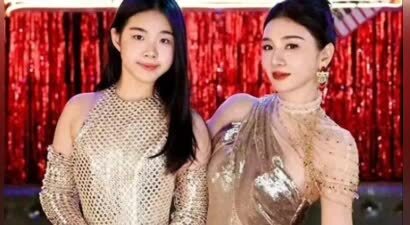 没想到，黄奕才11岁的女儿身高就跟她不相上下，可惜长相太像爸爸